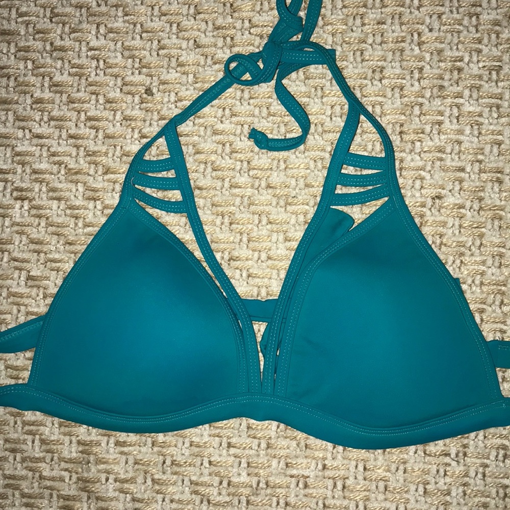 Teal bikini top